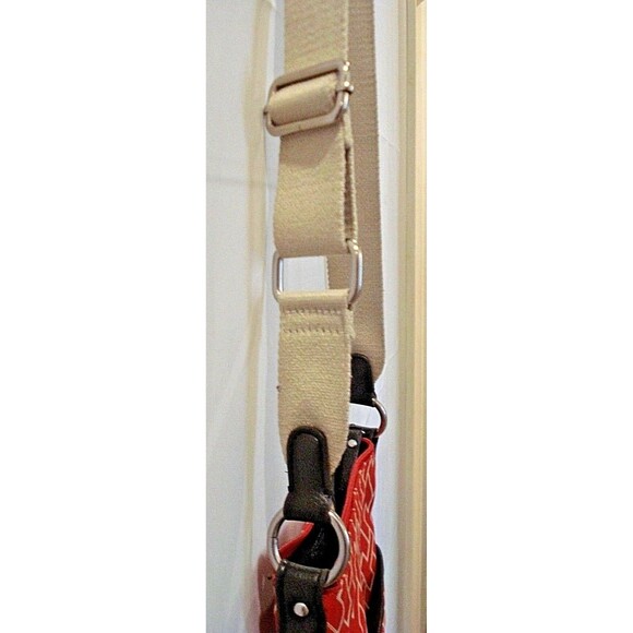 Tommy Hilfiger Crossbody Bag Red Signature Purse Adjustable Strap - Picture 4 of 6